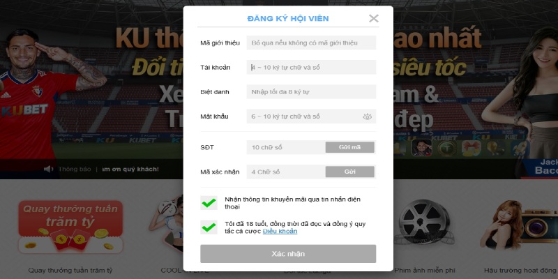 Quy trình đăng ký tài khoản chỉ với 2 bước đơn giản